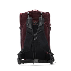 Peak Design Outdoor Backpack 45L Eclipse side profile balanced carry with load-lifter straps.