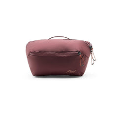 Peak Design Outdoor Sling 2L Eclipse strapped for comfortable crossbody wear