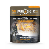 Peak Refuel Creamy Peaches and Oats packaging for quick trail meals