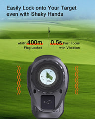 PEAKPULSE rangefinder Type-C charging port enables easy recharge on trips.