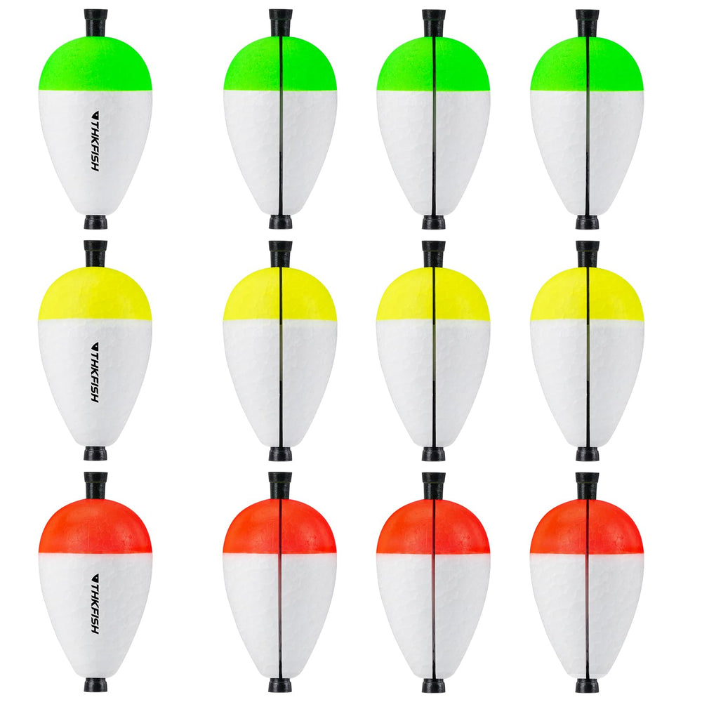 THKFISH Peg Floats Slotted 1.2in and 2in front view