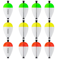 THKFISH Peg Floats Slotted 1.2in and 2in front view