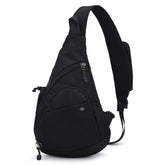 Peicees sling bag main compartment keeps essentials secure during daily commutes.