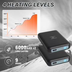 PEKWZIZ heating elements run across the sole for consistent warmth.