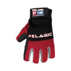 PELAGIC Battle Fishing Gloves grip closeup showing improved grip on wet lines.