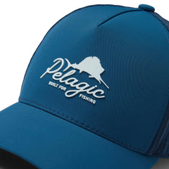 Pelagic Echo headband is padded and perforated for sweat management.