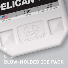 Pelican ice pack UV shell closeup highlighting sun protection.