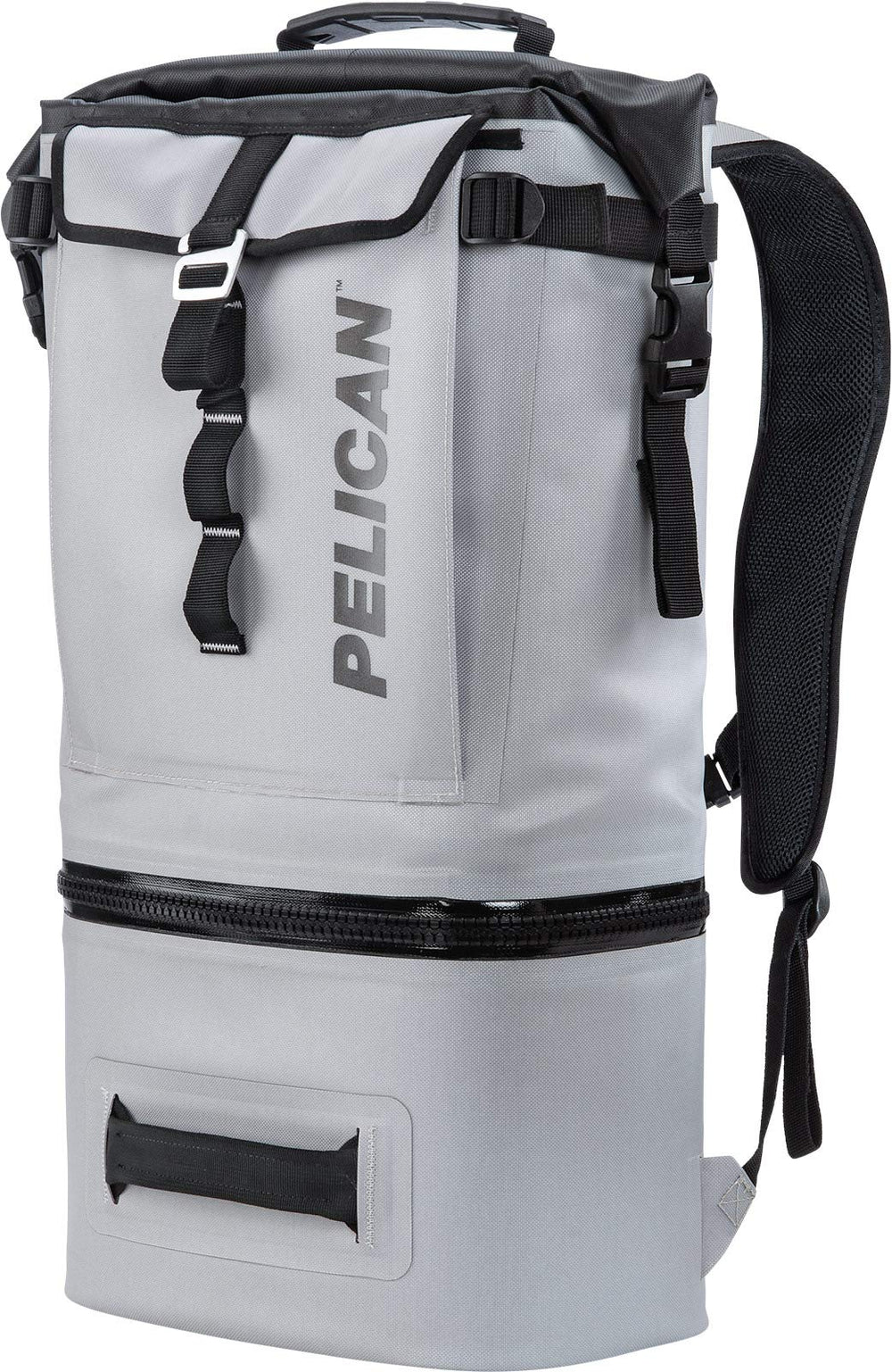 Pelican Dayventure Backpack Cooler front view, ready for day trips with versatile dual zones