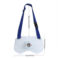 Padding backing providing reduced strain during fishing fights