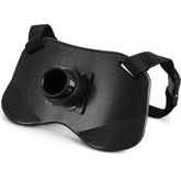PELLOR 360° adjustable padded belt closeup highlighting durable ABS construction for all-day comfort.