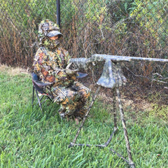 PELLOR Ghillie Suit pants showing flexible waist for stealth movement