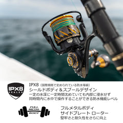 PENN Authority 10500 side profile, robust design for confident handling