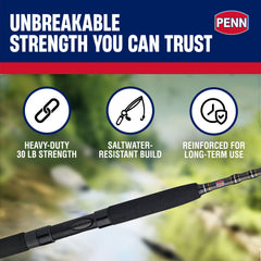 Penn Carnage III Inshore 7ft rod Hypalon handle grip in wet conditions