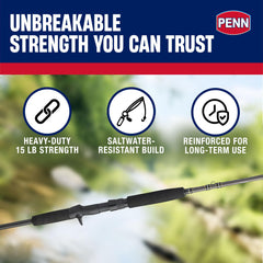 Penn Carnage III with Fuji K-Series guides for smooth line flow.