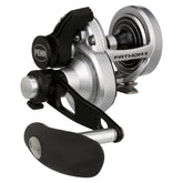 Penn Fathom II 15LD2 Conv Reel Box - Black and Silver, front view