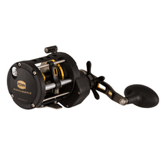 Penn Fathom II drag system close-up emphasizing up to 30 lb drag and smooth operation.