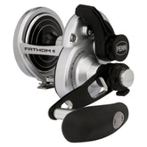 PENN Fathom II lever-drag reel front view, ideal for saltwater use.