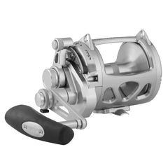 PENN International 30visws reel front close-up showing durable aluminum body