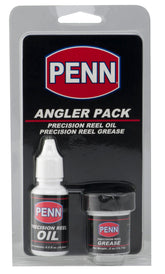 PENN Reel Oil and Lube Angler Pack Clear: 0.5 oz oil bottle and 1 oz grease tub
