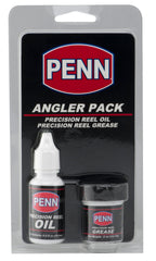 PENN Reel Oil and Lube Angler Pack Clear: 0.5 oz oil bottle and 1 oz grease tub