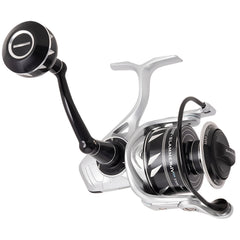 PENN SLAIV5500DX reel front view highlights the sealed body for saltwater durability.