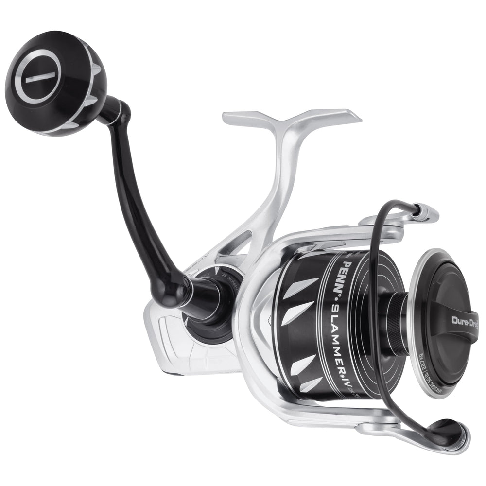PENN SLAIV7500DX Slammer IV DX reel close-up showing durable saltwater construction