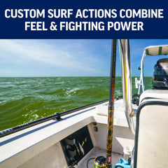 PENN Squadron III graphite composite blank offers lightweight sensitivity and strength.