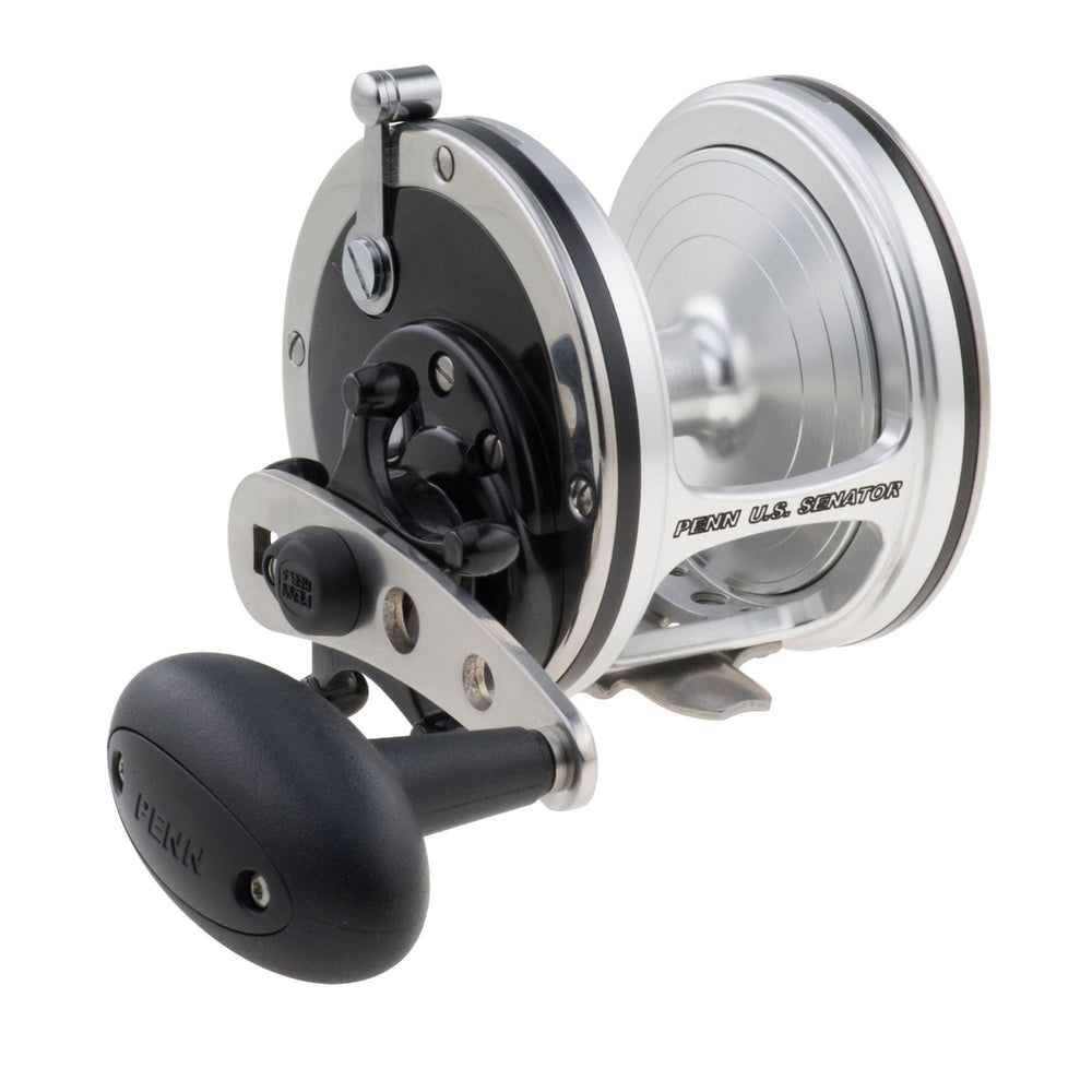 PENN US Senator 113W black reel for durable saltwater fishing and smooth retrieval