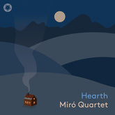 Pentatone Hearth cover art with the Miro Quartet inviting warm seasonal listening
