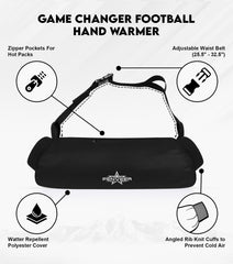 Penveer Hand Warmer Pouch features soft fleece lining for cozy warmth during winter practice.