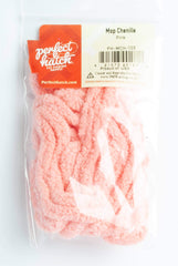 Perfect Hatch Mop Chenille Pink for Mop Flies; strong microfiber expands when wet.