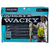 Perfection Lures Dudley's Wacky Worm Junebug slow fall action for bass.