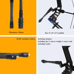 Perogen bow stabilizer dampers included for smoother shooting feel