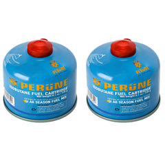 Perune iso-butane camping fuel canister 2-pack enables quick boils in any season.