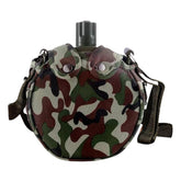 Pesoncarl canteen with camouflage cover for rugged outdoor use.