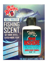 Pete Rickard's Saltwater Insane Inshore Scent attractant 2 oz bottle front view