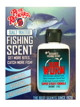 Pete Rickard's Saltwater Blood Worm Scent attractant bottle, 2 oz