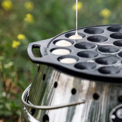 Petromax Poffertjes Pan with two handles for safe, easy handling