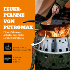 Petromax pre-seasoned finish is ready to cook, simplifying first use and saving prep time.