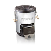 Petromax Rocket Compact Stove with cast iron surface delivers efficient campfire heat
