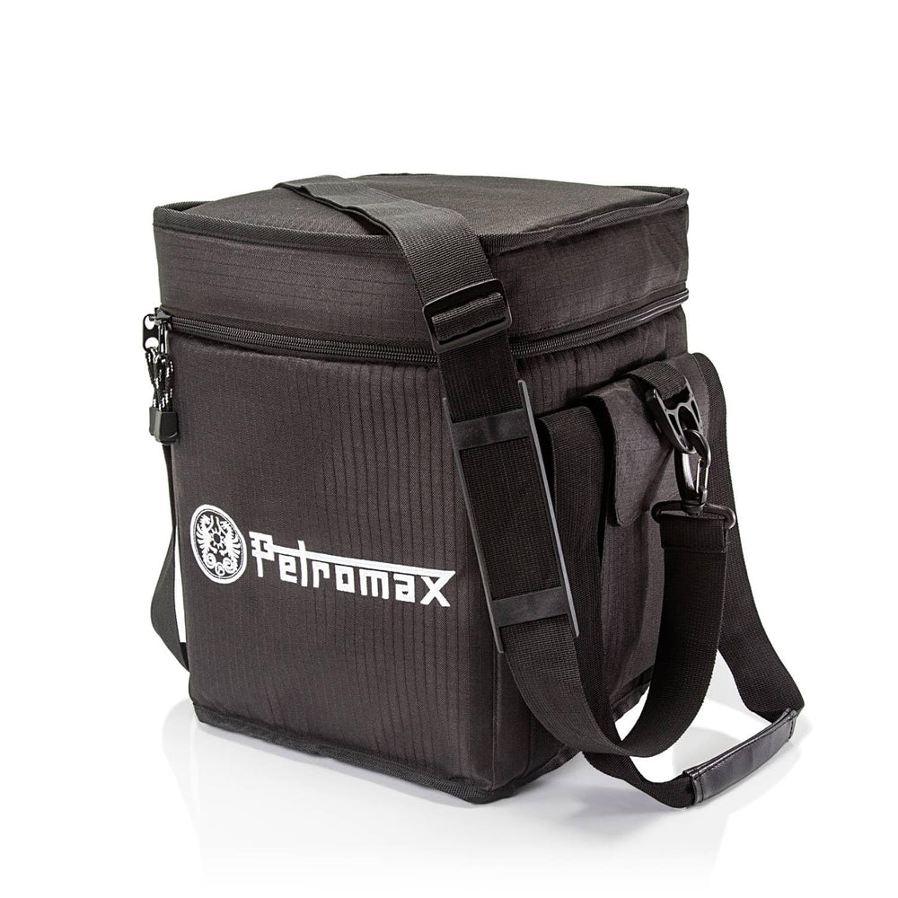 Petromax Rocket Stove Bag front view showing sturdy fabric and reinforced edges for protection.