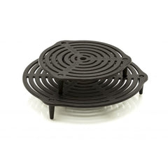 Petromax Stack Grate in use atop a Dutch oven enabling multi-level cooking.