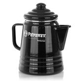 Petromax tea and coffee percolator black exterior ready for indoor or outdoor use.