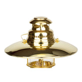 Petromax top reflector directs downward light for wider area coverage.