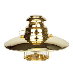 Petromax top reflector directs downward light for wider area coverage.