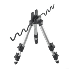 PETSTIBLE Fishing Pole Tripod Bracket Stand keeps rods organized and ready.