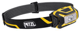 PETZL ARIA 1 headlamp front view, bright 350 lm for precise nearby tasks.
