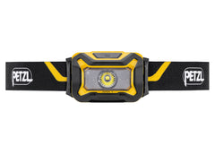 PETZL ARIA 1 headlamp side view shows compact rugged design for tough jobs.