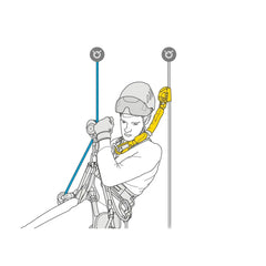 PETZL Asap'Sorber abrasion-protection design safeguards rope from abrasion.