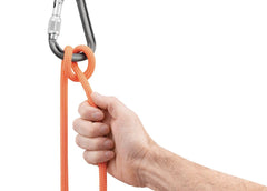 Petzl Attache Bar with Keylock nose to prevent snagging during clipping.